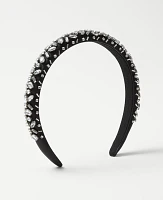 Ann Taylor Crystal Embellished Headband Black Women's