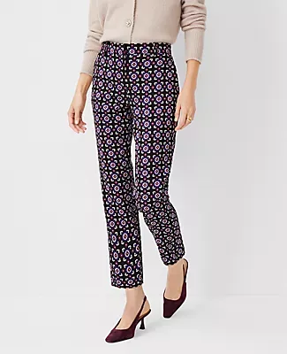 Ann Taylor The Eva Ankle Pant in Geo Jacquard