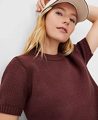 Ann Taylor AT Weekend Chunky Wedge Sweater Tee