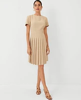 Ann Taylor Crepe Flare Dress Baguette Women's