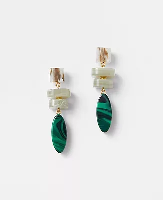 Ann Taylor Italian Collection Stacked Drop Earrings
