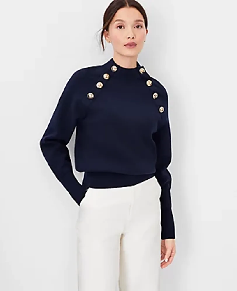 Petite Essential Mock Neck Sweater Shell