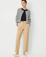 Ann Taylor AT Weekend Seamed High Rise Straight Ankle Pants Chino Women's