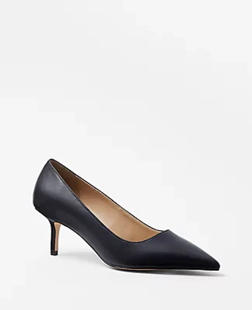 Ann Taylor Daphne Leather Pumps