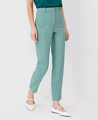 Ann Taylor The High Rise Eva Ankle Pant Houndstooth