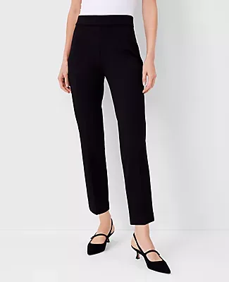 Ann Taylor The Mid Rise Eva Easy Ankle Pant in Twill