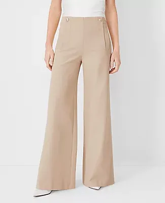 Ann Taylor The Petite Sailor Palazzo Pant Twill