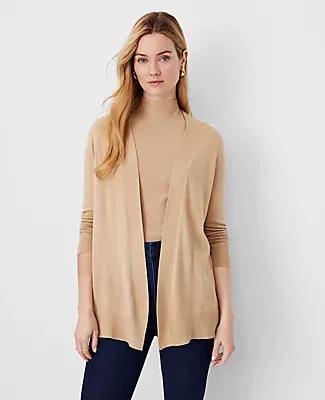 Ann Taylor Petite Relaxed Open Cardigan