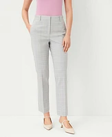 Ann Taylor The Petite High Rise Ankle Pant in Plaid