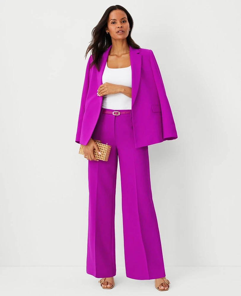 Ann Taylor The Wide Leg Pant Crepe