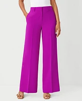 Ann Taylor The Wide Leg Pant Crepe