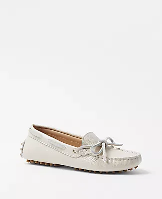 Ann Taylor AT Weekend Leather Driving Moccasins