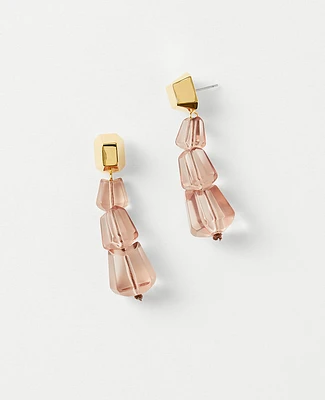 Ann Taylor Italian Collection Prism Drop Earrings Powder Pink Women's