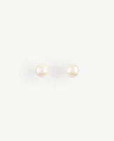 Ann Taylor Pearlized Stud Earrings Ivory Women's