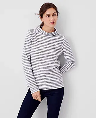 Ann Taylor Petite Relaxed Mock Neck Top