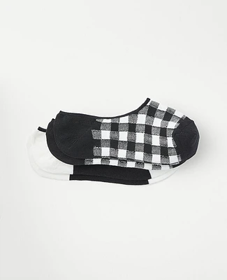 Ann Taylor Check & Solid No Show Sock Set Women's