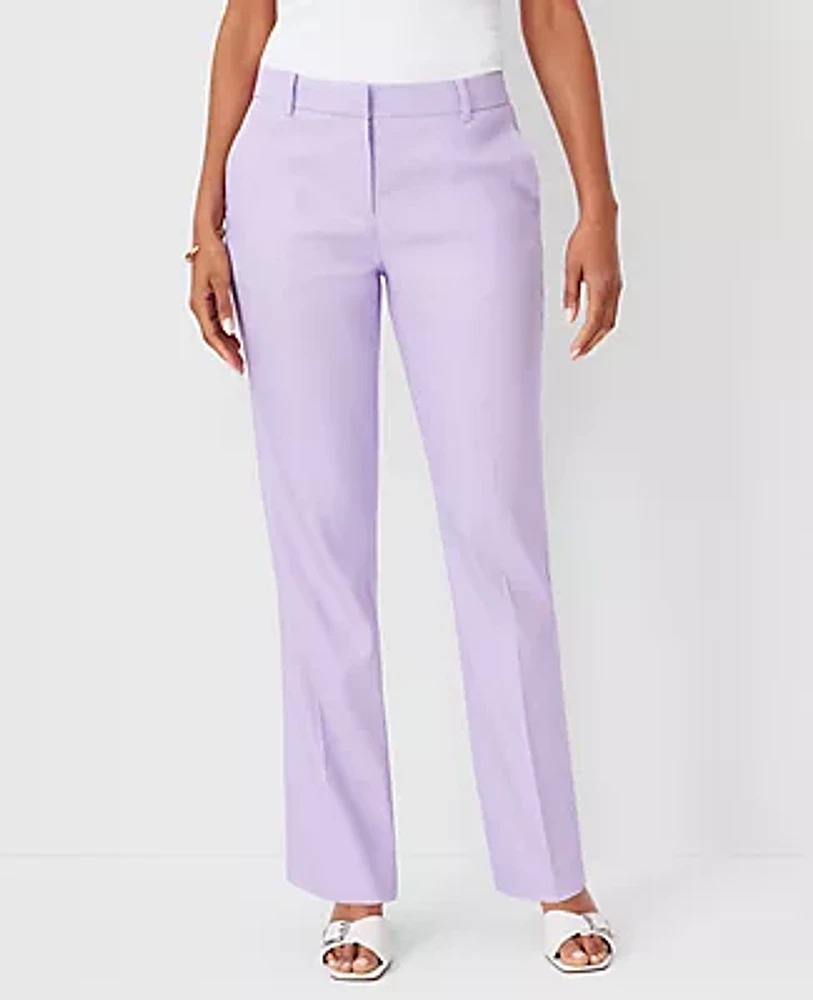 Ann Taylor The Sophia Straight Pant Linen Twill - Curvy Fit