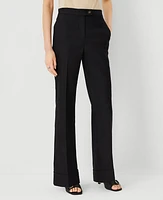 Ann Taylor The Petite Cuffed Trouser Pant Linen Twill Women's