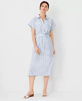 Ann Taylor Petite Dolman Midi Shirtdress