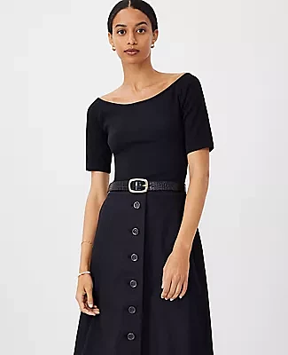Ann Taylor Petite Wide Boatneck Top