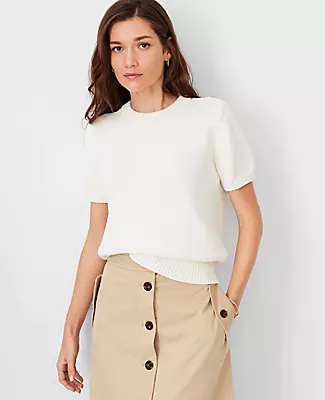 Ann Taylor Petite AT Weekend Chunky Wedge Sweater Tee