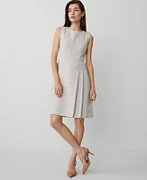 Ann Taylor Button Shoulder Sheath Dress Pebble Grey Heather Women's