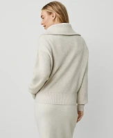 Ann Taylor Ribbed Half Zip Sweater Women's