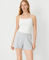 Ann Taylor Lounge Shorts Light Heather Grey Women's