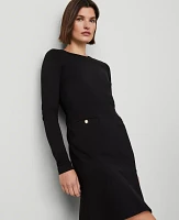 Ann Taylor Crew Neck Flare Dress Women's