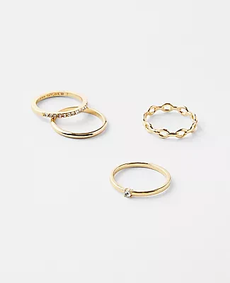 Ann Taylor Mixed Ring Set