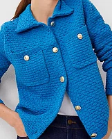 Ann Taylor Petite Utility Sweater Jacket