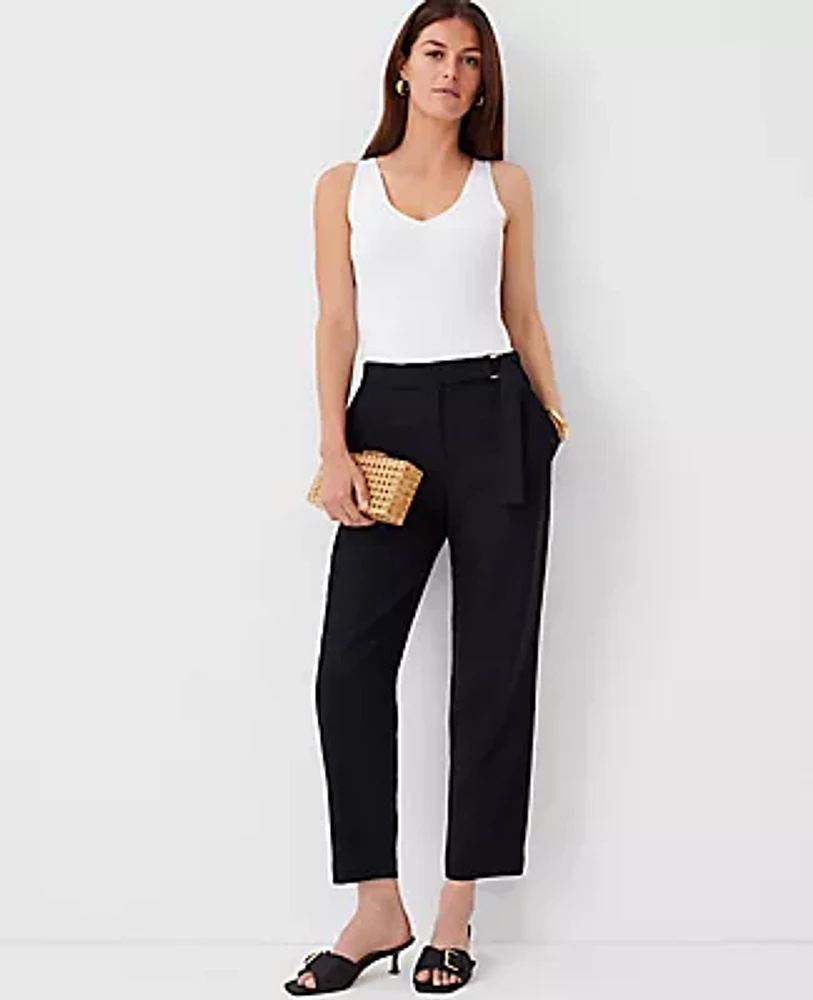 Ann Taylor The Petite Belted Ankle Pant