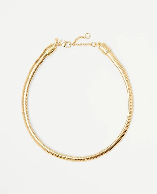 Ann Taylor Snake Chain Necklace Goldtone Women's