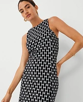 Ann Taylor Geo Sleeveless Sheath Dress