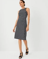 Ann Taylor Geo Sleeveless Sheath Dress