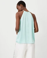 Ann Taylor Studio Collection Silk Halter Top Mint Froth Women's