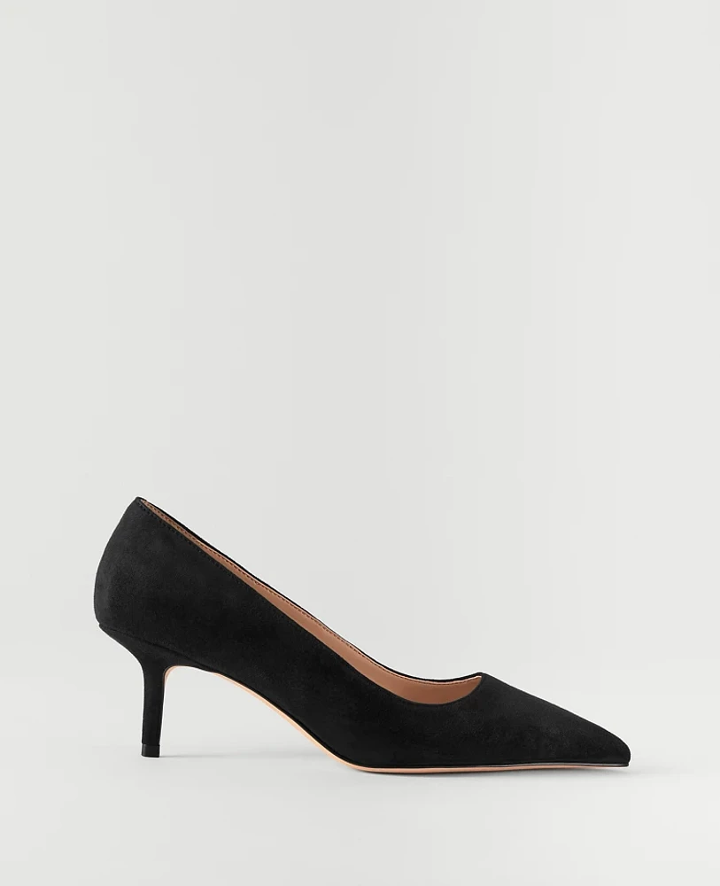 Ann Taylor Daphne Suede Pump Black Women's