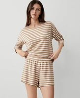 Ann Taylor Striped Lounge Shorts Women's