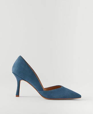 Ann Taylor New Azra Suede Pumps Underwater Teal Women's