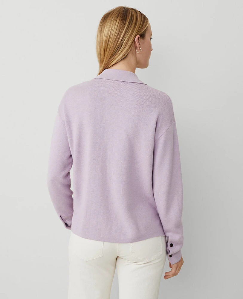 Ann Taylor AT Weekend Polo Sweater Women's