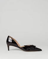 Ann Taylor Bow D'Orsay Patent Leather Pumps Women's