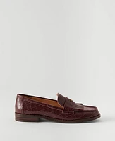 Ann Taylor Kiltie Croco Loafer Women's