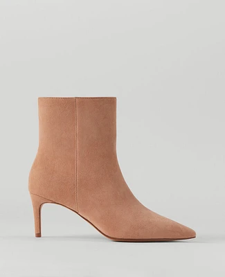 Ann Taylor Stiletto Suede Bootie Dominican Sand Women's