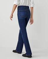 Ann Taylor Petite Mid Rise Boot Jeans Dark Vintage Wash Women's