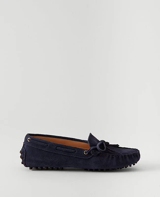 Ann Taylor Suede Driving Mocassin Loafers Women's