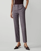 Ann Taylor The Mid Rise Eva Ankle Pant Houndstooth