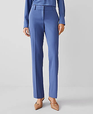 Ann Taylor The Mid Rise Straight Pant Seasonless Stretch