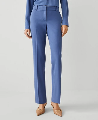 Ann Taylor The Mid Rise Straight Pant Seasonless Stretch