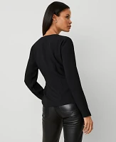 Ann Taylor Modern Wrap Blouse Women's