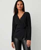 Ann Taylor Modern Wrap Blouse Women's